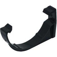 FloPlast 112mm Black Half Round Gutter Fascia Bracket - Pack of 10