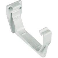 FloPlast 114mm White Square Line Gutter Fascia Bracket - Pack of 10