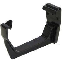 FloPlast 114mm Black Square Line Gutter Fascia Bracket - Pack of 10