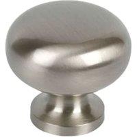 Wickes Satin Nickel Sleek Round Door Knob - 29mm - Pack of 4