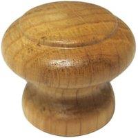 Wickes Varnished Oak Door Knob - 33mm - Pack of 4