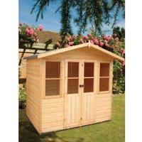 Shire Haddon Double Door Apex Dip Treated Summerhouse - 7 x 5ft