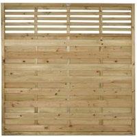 Forest Garden Pressure Treated Kyoto Fence Panel - 1800 x 1800mm - 6 x 6ft - Pack of 3