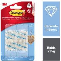 Command Clear Mini Hooks - Pack of 6