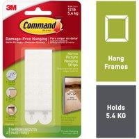 Command White Narrow Picture Hanging Strips - Pack of 4