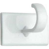 Wickes White Small Self Adhesive Cup Hook - Pack of 4