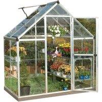 Palram Canopia Harmony Aluminium Apex Greenhouse with Clear Polycarbonate Panels - 6 x 4ft