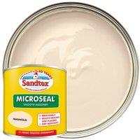 Sandtex Microseal Ultra Smooth Weatherproof Masonry 15 Year Exterior Wall Paint - Magnolia - 150ml