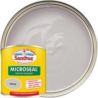 Sandtex Microseal Ultra Smooth Weatherproof Masonry 15 Year Exterior Wall Paint - Gravel - 150ml