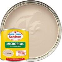 Sandtex Microseal Ultra Smooth Weatherproof Masonry 15 Year Exterior Wall Paint - Sandstone - 150ml