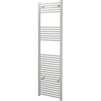 Kudox White Straight Single Panel Vertical Towel Radiator - 1800 x 500mm