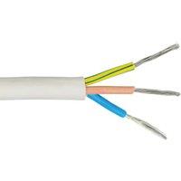 3 Core 3183TQ White Heat Resistant Butyl Flexible Cable - 2.5mm2 - 15m