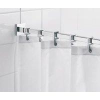 Croydex Luxury Square Shower Curtain Rail - Chrome