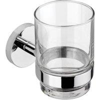 Croydex Pendle Flexi-Fix Bathroom Tumbler & Holder - Chrome