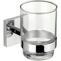 Croydex Chester Flexi-Fix Bathroom Tumbler & Holder - Chrome
