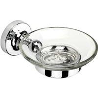 Croydex Worcester Flexi-Fix Bathroom Soap Dish & Holder - Chrome