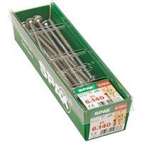 Spax TX Washer-Head Wirox Screws - 6 x 140mm Pack of 20