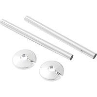 Primaflow Towel Radiator Pipe Finishing Kit - Chrome