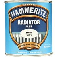 Hammerite Radiator Enamel Satin Paint - White - 500ml