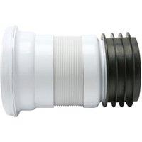 Fluidmaster White Flexible Short Toilet Pan Connector 200-350mm