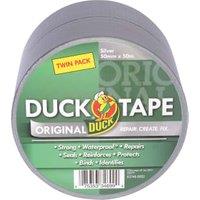 Duck Tape Original Silver 50mm x 50m Twin Pack