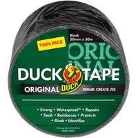 Duck Tape Original Black 50mm x 25m Twin Pack