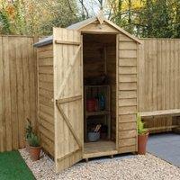 Forest Garden Windowless Overlap Apex Pressure Treated Shed - 4 x 3ft