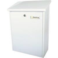 Sterling Grand Post Box - White