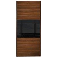 Spacepro Linear Wood Effect Frame Wideline/Fineline Sliding Wardrobe Door - Made to Measure 550-900mm