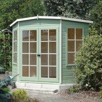 Shire Hampton Double Door Corner Summerhouse - 7 x 7ft