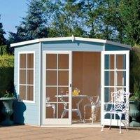 Shire Hampton Double Door Corner Summerhouse - 8 x 8ft