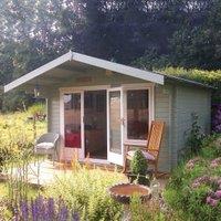 Shire Gisburn Double Door Log Cabin - 10 x 8ft