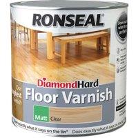 Ronseal Matt Diamond Hard Floor Varnish - Clear - 2.5L