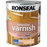 Ronseal Interior Satin Varnish - Clear - 2.5L