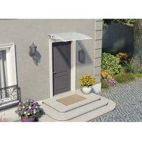Palram Lyra White Twinwall Polycarbonate Door Canopy - 890 x 1350mm