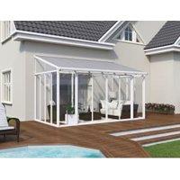 Palram San Remo White Lean To Conservatory - 2950 x 4300mm