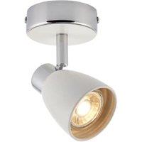 Wickes Major LED White & Chrome Single Spot Light - 4.8W