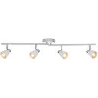 Wickes Major LED White & Chrome 4 Bar Spot Light - 4 x 4.8W