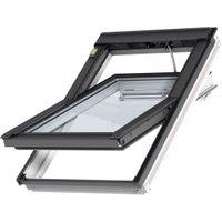VELUX INTEGRA GGL CK06 207021U White Painted Electric Centre Pivot Roof Window - 550 x 1180mm