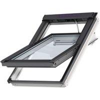 VELUX INTEGRA GGL CK02 207030 White Painted Solar Centre Pivot Roof Window - 550 x 780mm