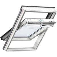 VELUX GGU CK02 0070 White Polyurethane Centre Pivot Roof Window - 550 x 780mm