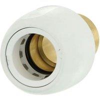 Hep2O HX29/15WS Brass Adaptor Male Socket - 1/2in x 15mm