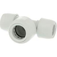 Hep2O HD18/22WS Double End Reduced Tee - 22 x 15mm