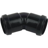FloPlast WP18B Black Push-Fit Waste 135 Bend - 32mm