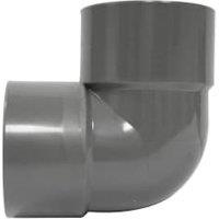 FloPlast WS11G Grey Solvent Weld Waste 90 Bend - 40mm