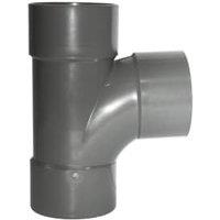 FloPlast WS23G Grey Solvent Weld Waste 92.5 Equal Tee - 40mm