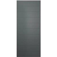 JCI Ultimate Oslo Grey External Hardwood Door with Handle - 2032 x 813mm