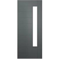 JCI Ultimate Stockholm Grey External Hardwood Door with Handle - 1981 x 762mm