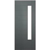 JCI Ultimate Stockholm Grey External Hardwood Door with Handle - 2032 x 813mm