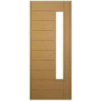 JCI Ultimate Stockholm Oak External Hardwood Door with Handle - 1981 x 838mm